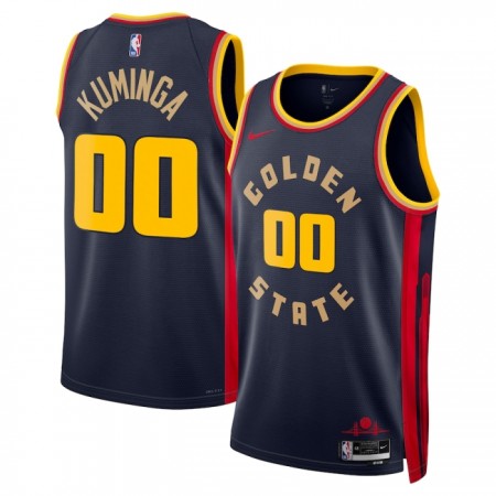 Maillot Homme Golden State Warriors Jonathan Kuminga 2024-25 Nike City Edition Navy Swingman